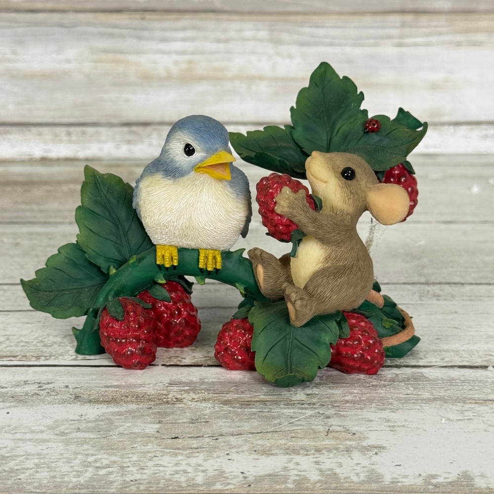 Fitz and Floyd Charming Tails Friends Are There To Share Figurine 98/239 Boxed